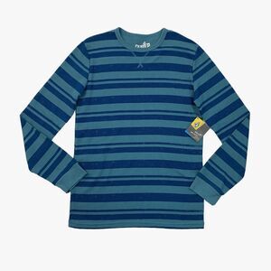 Volcom Shirt Big Boys Youth XL Extra Large Blue Stripe Nutto Long Sleeve Thermal